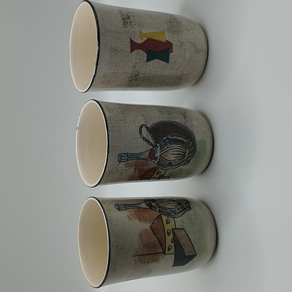 Vintage Royal Sealy Capri Cups Made in Japan Set of 3